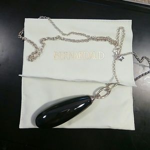 Bernardaud Limoges France sterling silver pendant